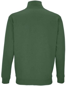 Sols Uniseks Conrad Sweatshirt met Quarter Zip voor volwassenen (Fles groen) - L
