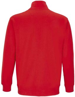 Sols Uniseks Conrad Sweatshirt met Quarter Zip voor volwassenen (Helder rood) - 3XL