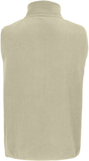 Sols Uniseks Microfleece gerecyclede bodywarmer voor volwassenen (Touw) Beige - S
