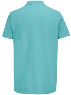 Sols Unisex Adult Pacific Piqué Tweelingnaaldssteek Poloshirt (Zwembad Blauw) - L