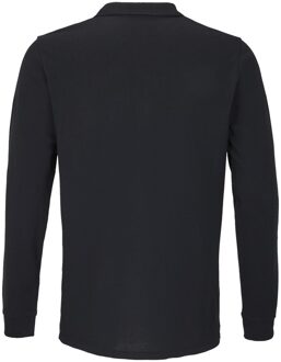 Sols Unisex Adult Planet Piqué Poloshirt met lange mouwen (Zwart) - S