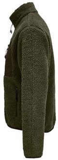 Sols Unisex Fury Sherpa Fleecejack voor volwassenen (Leger/Donker leger) Groen