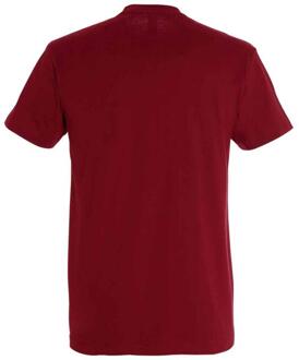 Sols Unisex Imperial Zwaar T-shirt voor volwassenen (Chilli) - maat 3XL Rood