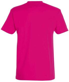 Sols Unisex Imperial Zwaar T-shirt voor volwassenen (Fuchsia) - maat
