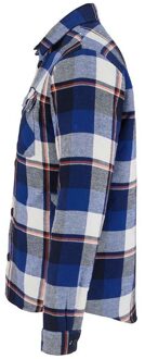 Sols Unisex Noah Flanellen Gewatteerd Overhemd voor volwassenen (Koningsblauw)