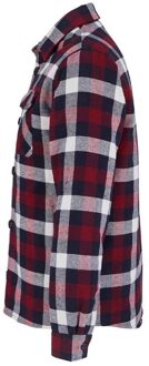 Sols Unisex Noah Flanellen Gewatteerd Overhemd voor volwassenen (Medium Bourgondië) Bourgogne