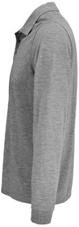 Sols Unisex Prime Pique Polo voor volwassenen met lange mouwen (Grijze Mergel) Grijs - 5XL
