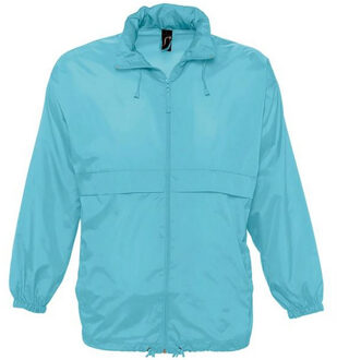 Sols Unisex Surf Windbreaker Lichtgewicht Jasje (Blauw Atol) - M