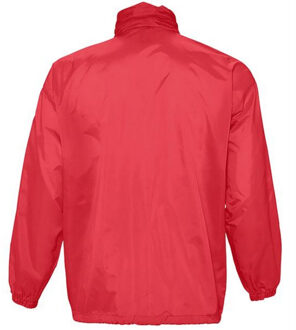 Sols Unisex Surf Windbreaker Lichtgewicht Jasje (Rood)