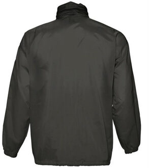 Sols Unisex Surf Windbreaker Lichtgewicht Jasje (Zwart) - maat L