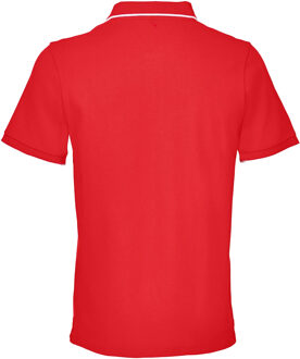 Sols Unisex Volwassen Palermo Poloshirt (Felrood/Wit) - L