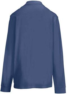 Sols unisex volwassen piqué poloshirt met lange mouwen (Denim) Blauw - 2XL