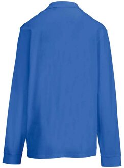 Sols unisex volwassen piqué poloshirt met lange mouwen (Koningsblauw) - S