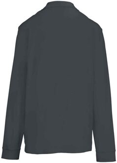 Sols unisex volwassen piqué poloshirt met lange mouwen (Muisgrijs) Donkergrijs - 2XL