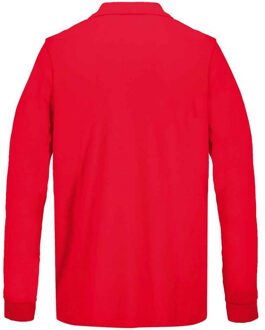 Sols unisex volwassen piqué poloshirt met lange mouwen (Rood) - 3XL