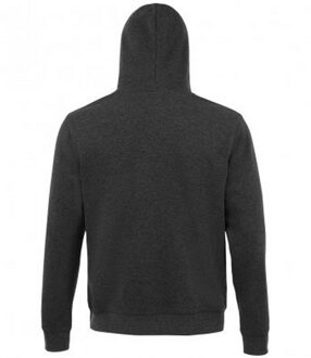 Sols Unisex Volwassenen Spencer Hooded Sweatshirt (Houtskool mergel) - 3XL