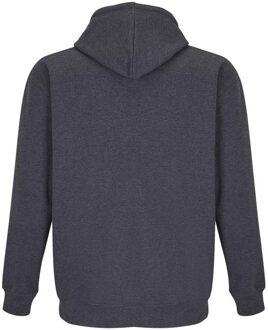 Sols Volwassen uniseks Carter Marl Full Zip Hoodie (Houtskool mergel) - maat