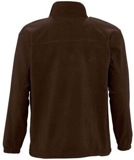 Sols Volwassen uniseks fleecejack North (Donkere chocolade) Chocoladebruin