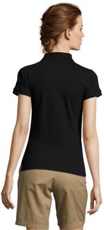 Sols Vrouwen/dames Mensen Pique Korte Mouw Katoenen Poloshirt (Zwart) - maat 3XL