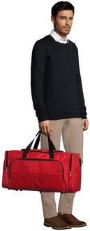 Sols Weekend Holdall reistas (Rood) - maat
