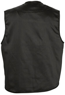 Sols Wild Unisex Full Zip Waistcoat Bodywarmer Jacket (Zwart) - 3XL