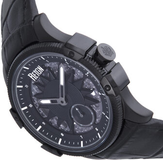 Solstice Automatisch semi-skelet horloge - zwart