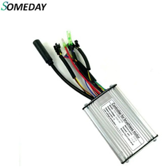 SOMEDAY Electric Bicycle 36V/48V 17A Square Wave KT Controller for Ebike 250W/350W Motor wheel with SM WP Plug and Light Line