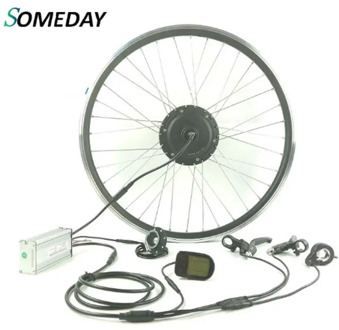 SOMEDAY Electric Bicycle conversion kit 36V500W E-BIKE front wheel hub motorwith LCD5 display Whole Waterproof Cable