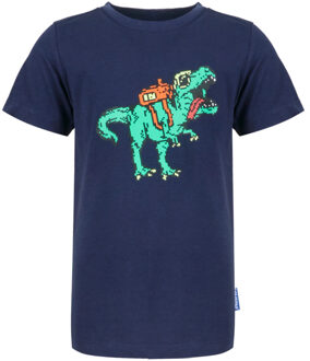 Someone Jongens t-shirt - Albert-SB-02-H - Navy blauw - Maat 98