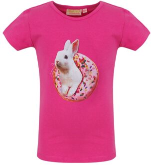 Someone Meisjes t-shirt - Mathilda-SG-02-A - Donker roze - Maat 98