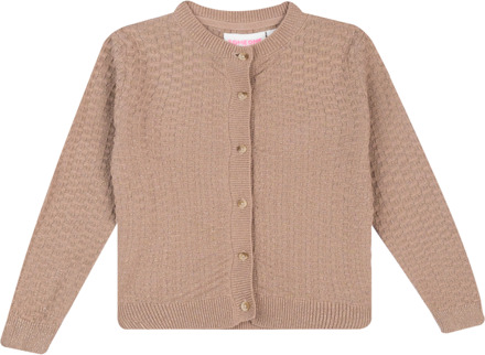 Someone winter gilet meisjes - donker beige - longsleeve - Elsie - maat 98