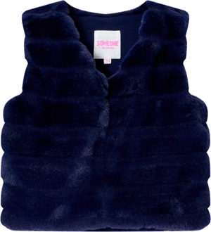 Someone winter gilet meisjes - navy blauw - Scottie - maat 104