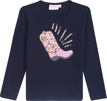 Someone winter t-shirt meisjes - navy blauw - longsleeve - Daphne - maat 104