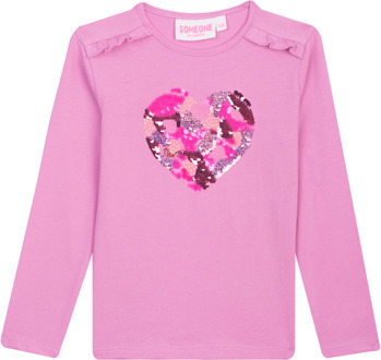 Someone winter t-shirt meisjes - roze - longsleeve - Fauve - maat 98