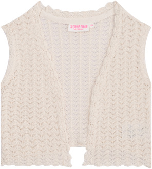 Someone Zomer gilet meisjes - ecru - amanda - Maat 122