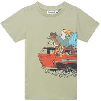 Someone Zomer t-shirt jongens - khaki groen - muller - Maat 116
