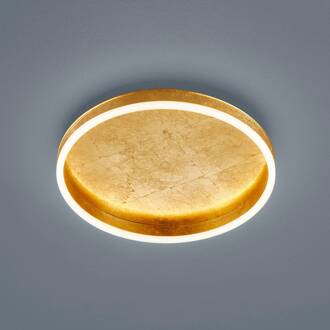 Sona LED plafondlamp dimbaar Ø40cm goud