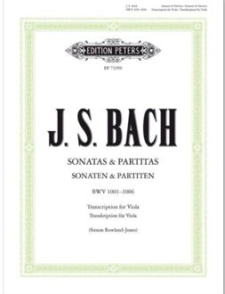 Sonatas Partitas Bwv 10011006 Viola Solo - JOHANN SEBASTI BACH