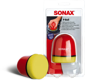 Sonax polijstspons P-Ball 7,8 x 14 cm foam rood