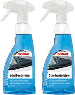 Sonax Ruitenontdooier spray - 2x - voor auto - 500 ml - antivries sprays - winter/vorst