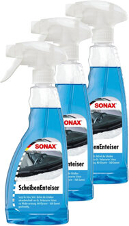 Sonax Ruitenontdooier spray - 3x - voor auto - 500 ml - antivries sprays - winter/vorst