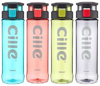 Songyi Student Bidon Fiets Accessoires Fiets Fles Transparante Ruimte Cup Draagbare Plastic Water Beker 730Ml I276 willekeurig