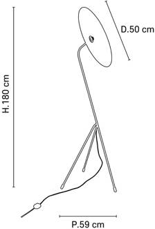 Sonia Laudet vloerlamp malachiet nacht