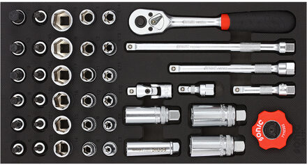 Sonic Dop- & Bitdopset 3/8", SFS 1/3 41-delig 204101