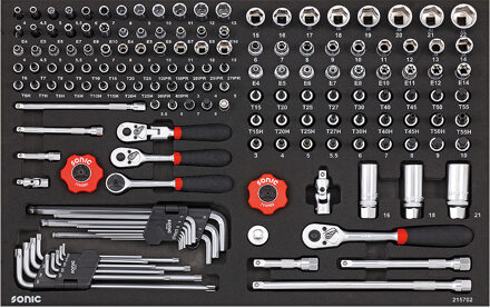 Sonic Doppenset 1/4" & 3/8", 157-delig 215702
