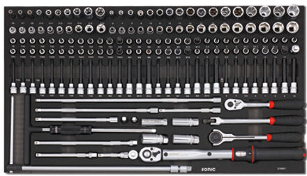 Sonic Doppenset 3/8", SFS Jumbo 164-delig 216401