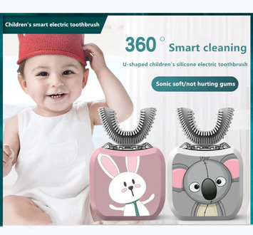 Sonic Electric Toothbrush 360 Degrees Intelligent Automatic U Type 5 Modes Tooth Brush USB Charging Tooth Whitening Blue Light