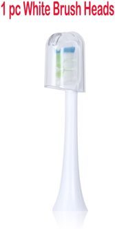 Sonic Elektrische Tandenborstel Vervanging Heads Onafhankelijke Hygienica Met Borstel Hoofd Cap Voor Soocas X3 Soocare Elektrische Tandenborstel 1 stk wit
