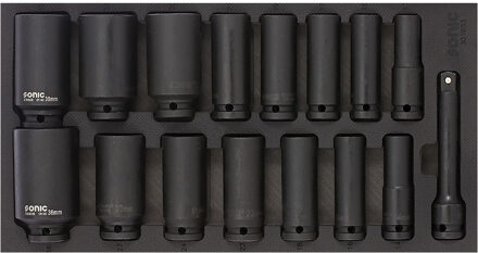 Sonic Krachtdoppenset 1/2", SFS 1/3 Lang 16-delig 301603