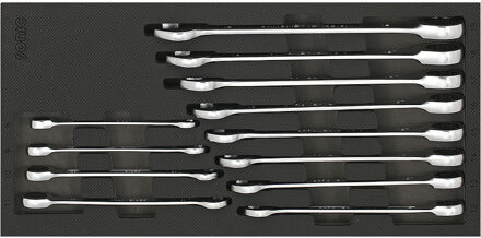 Sonic Ratelringsteeksleutelset 12-kant Recht 12-delig 601228